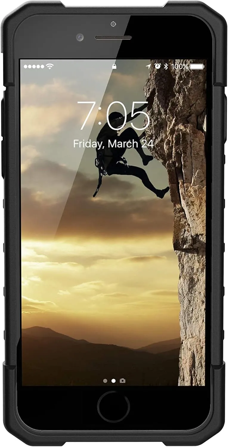 URBAN ARMOR GEAR UAG Designed for iPhone SE (2020) Case [4.7-inch Screen] Pathfinder Rugged Shockproof Military Drop Tested Protective Cover, Black