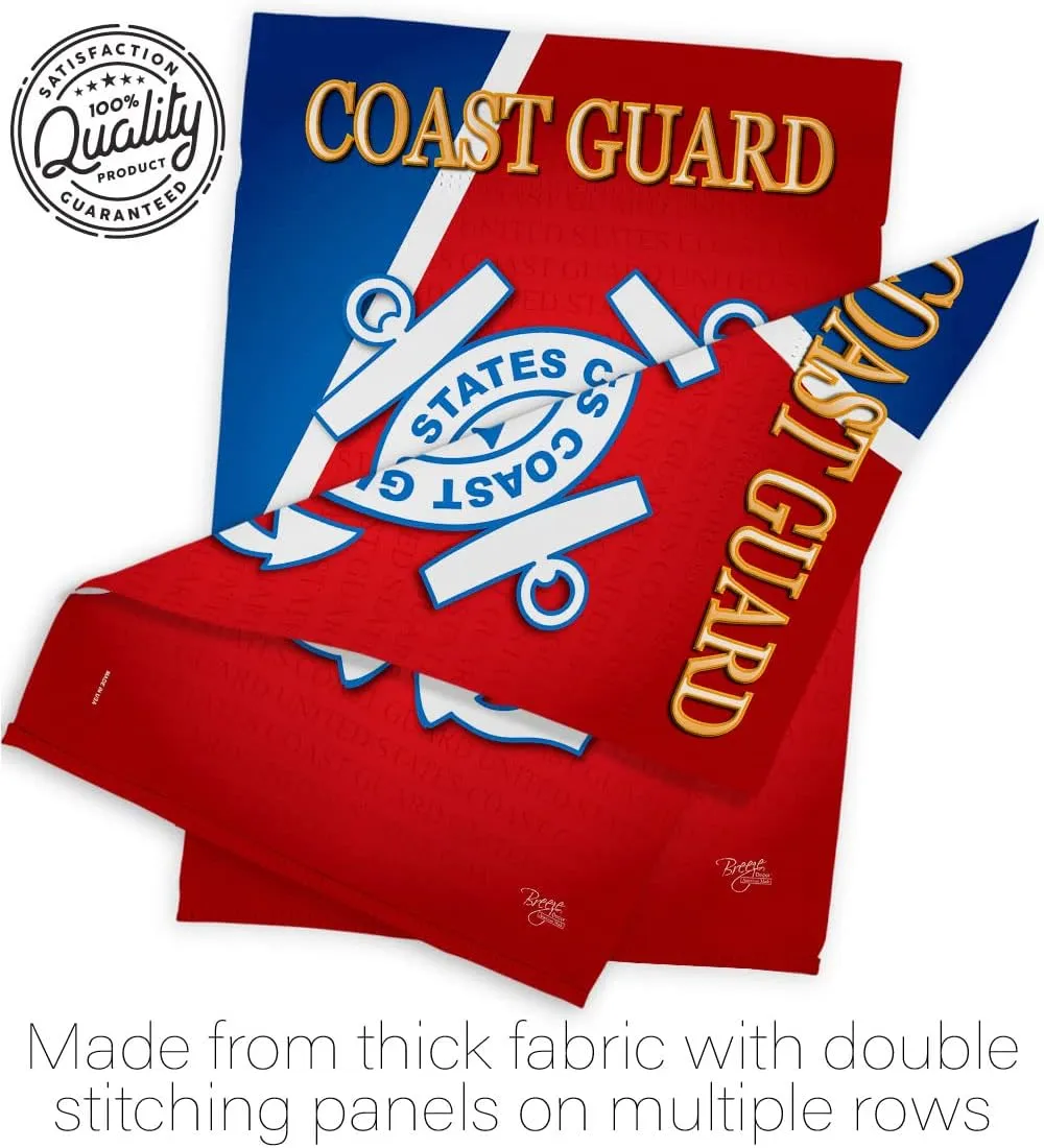 US Coast Guard Garden Flag USCG Home Decor Semper Paratus Armed Forces Officially Licensed American Decorations Yard Military Memorabilia Banner Remembrance Wall Tapestry Retire Outdoor Veteran Memorial Day Gifts Made In USA