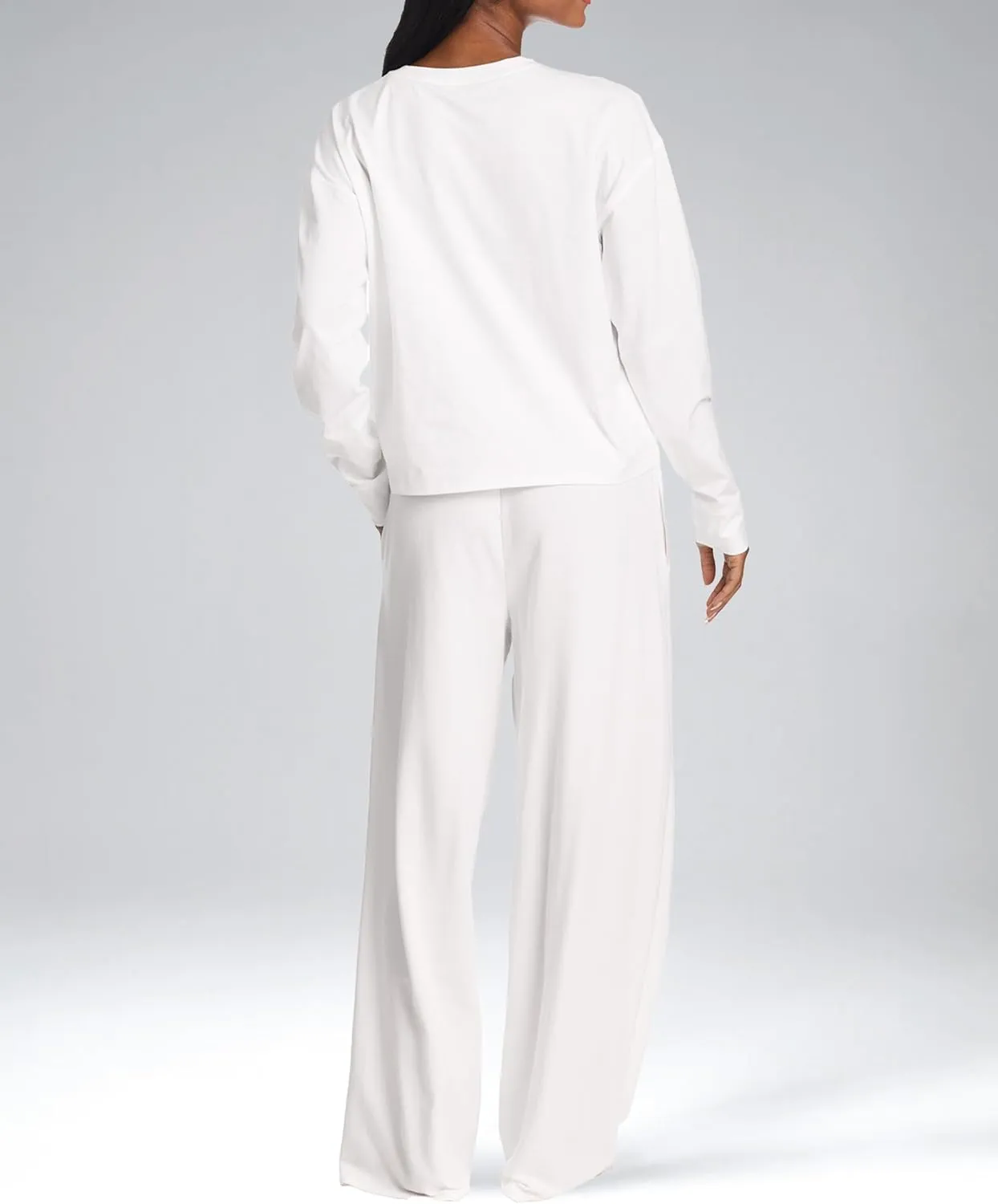 U.S. Polo Assn. Lounge Sets for Women, Tracksuit Sets for Women 2 Piece with Top and Wide Leg Sweatpants