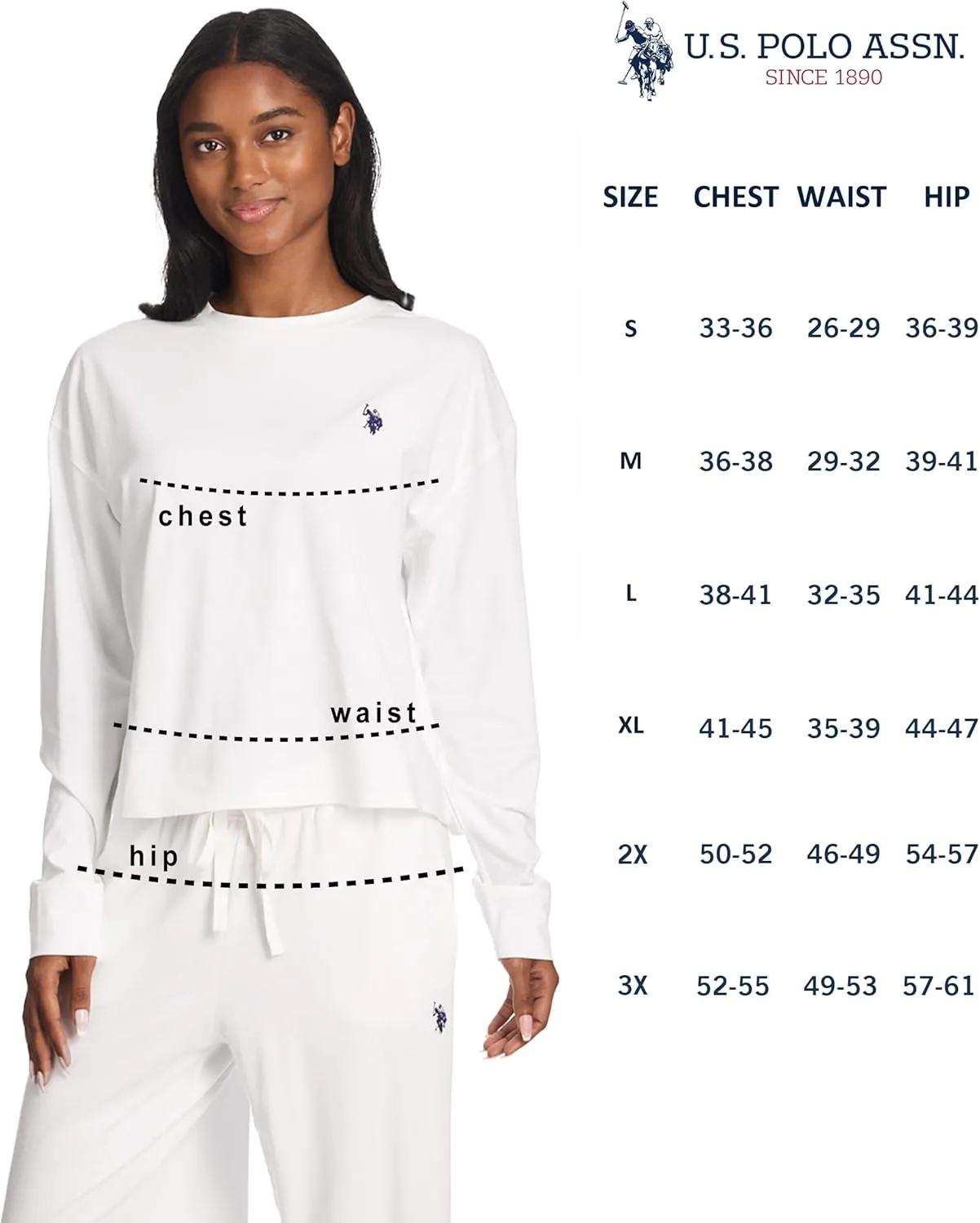 U.S. Polo Assn. Lounge Sets for Women, Tracksuit Sets for Women 2 Piece with Top and Wide Leg Sweatpants