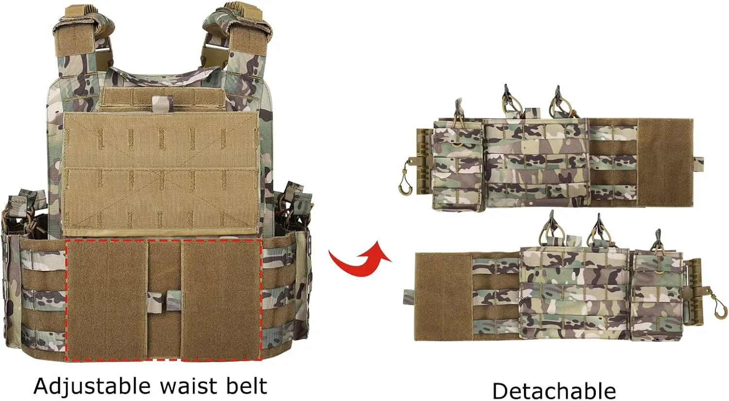 vAv YAKEDA Camo Tactical Outdoor Carrier Vest