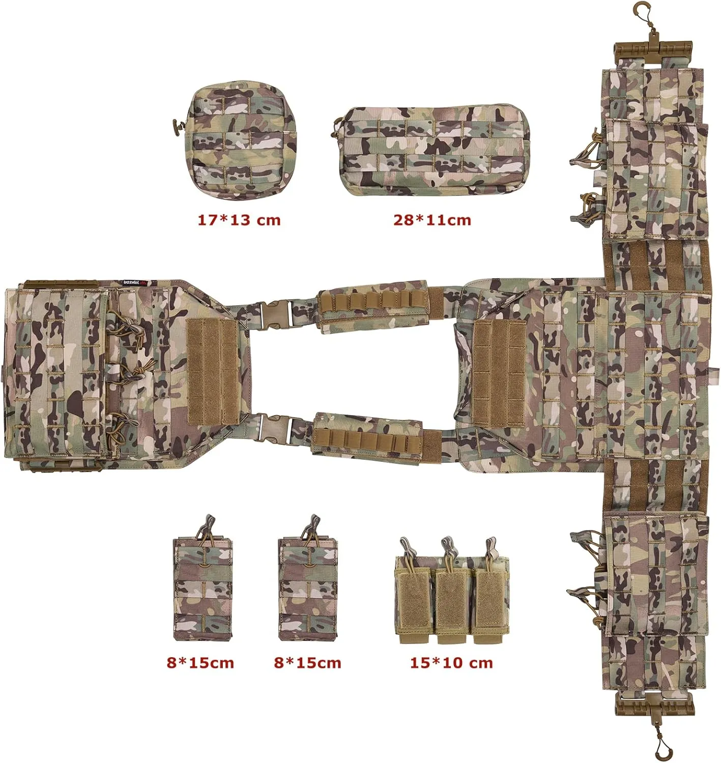 vAv YAKEDA Camo Tactical Outdoor Carrier Vest