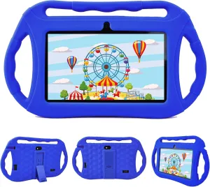 Veidoo Kids 7" Android Tablet, 2GB 32GB WiFi, IPS Screen, Children's Educational Tablet with Parental Control, Games, Learning (Blue)