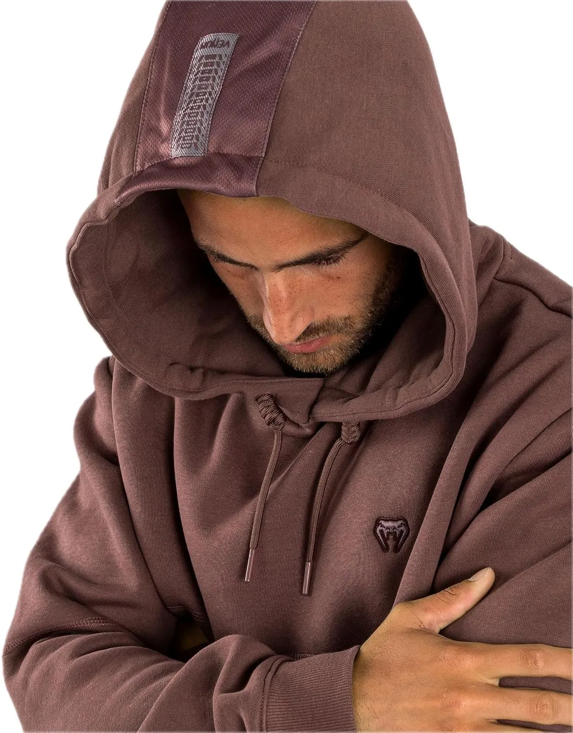 Venum Men's Silent Power Hoodie-Brown