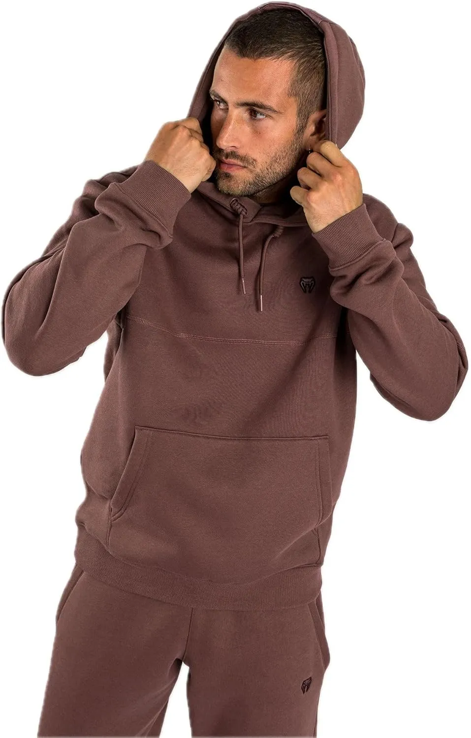 Venum Men's Silent Power Hoodie-Brown