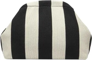 Verdusa Women's Colorblock Clutch Handbags Casual Crochet Bag Small Purse