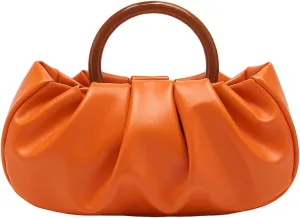 Verdusa Women's Ruched Small Handbag Clutch Purse Dumpling Pouch Bag