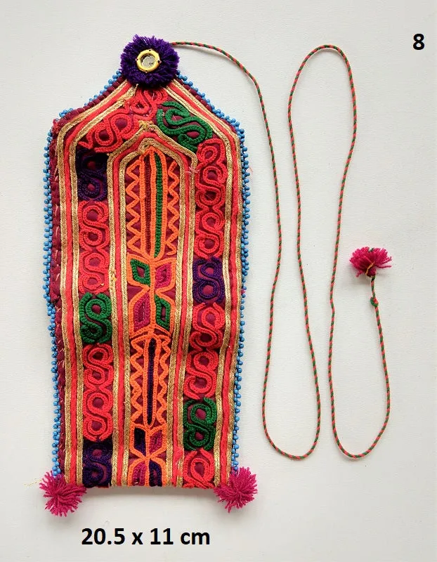 Vintage Banjara pouch - travel wallet - wallet - purse with embroidery and tassel