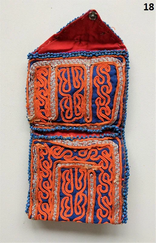 Vintage Banjara pouch - travel wallet - wallet - purse with embroidery and tassel