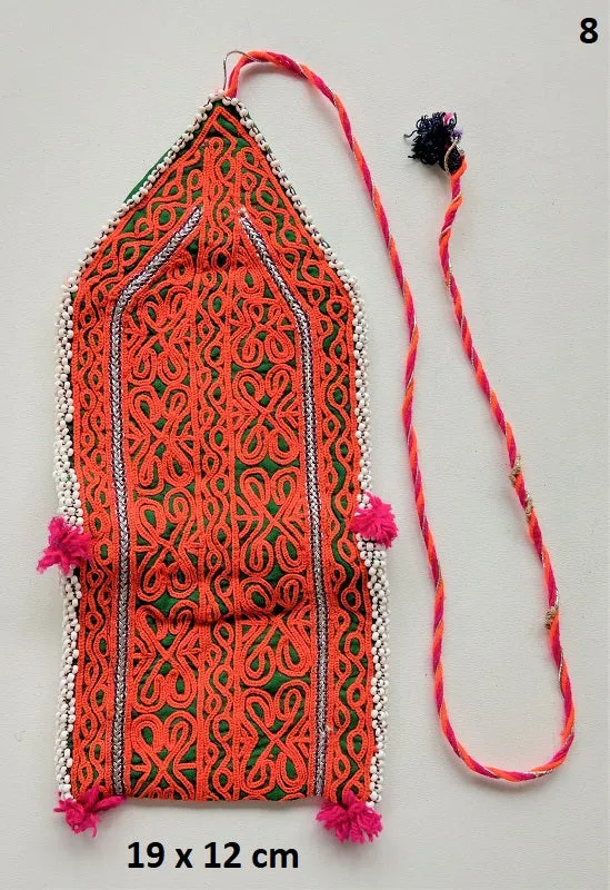 Vintage Banjara pouch - travel wallet - wallet - purse with embroidery and tassel