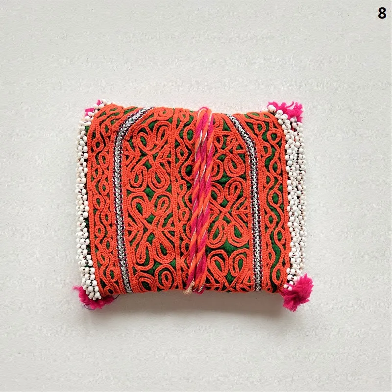 Vintage Banjara pouch - travel wallet - wallet - purse with embroidery and tassel