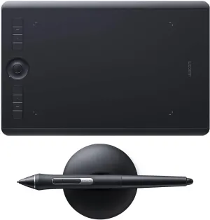 Wacom Intuos Pro Medium Creative Pen Tablet,Black PTH660 - (Renewed)