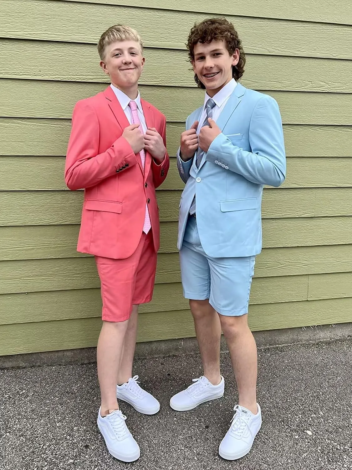 Wangyue Mens Suit 2 Piece Slim Fit Shorts Suits for Men Casual Summer Beach Wedding Suit Prom Dinner