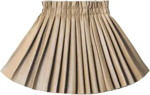WELAKEN Pu Leather Skirts for Girls Kids & Teen & Toddler & Women Faux Leather Pleated Skirts