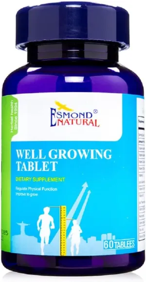 Well Growing Tablet (Improve Growth & Physical Function), GMP, Natural Product Assn Certified, Made in USA - 60 Tablets