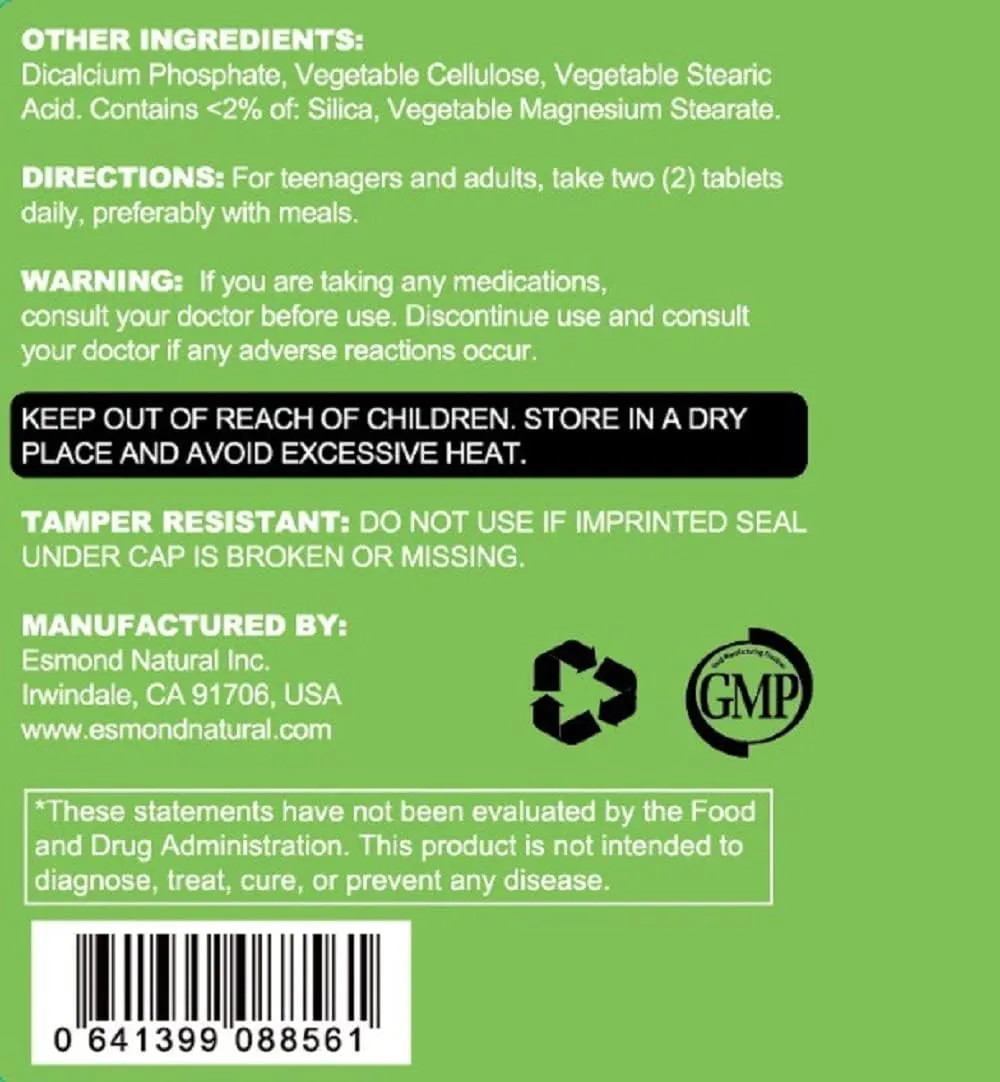 Well Growing Tablet (Improve Growth & Physical Function), GMP, Natural Product Assn Certified, Made in USA - 60 Tablets