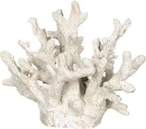 White Coral Decor - Coral Reef Decor (6.5inx5inx5.5in) - Resin Coral Decoration - Faux Coral - Nautical Decorations - Beach Home Decor - Decorative Coral