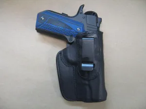 Wilson Combat 1911 4"- 4.25" IWB Leather in Waistband Conceal Carry Holster Black RH