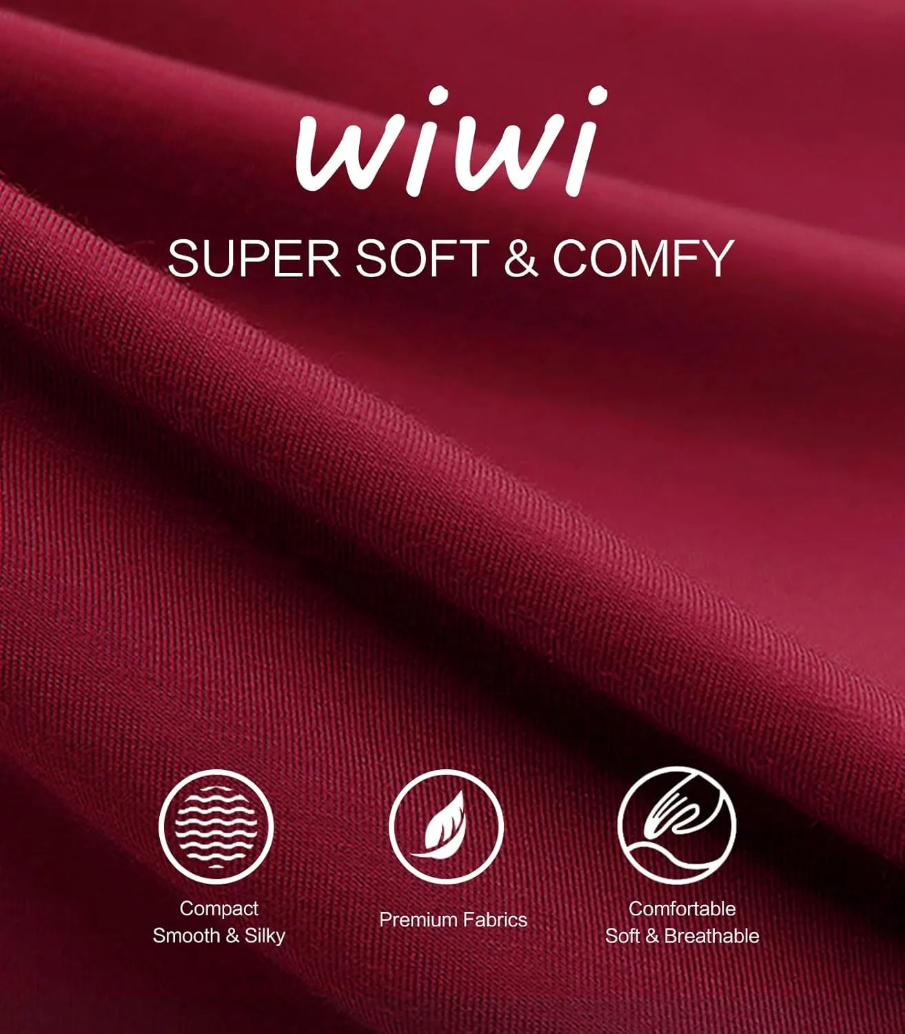 WiWi Viscose from Bamboo Pajama Bottoms Wide Leg Capri Pj Pants for Women Soft Lounge High Waist Cool Sweatpants S-XXL