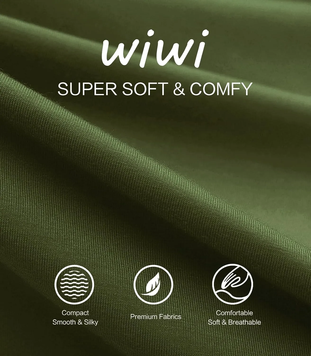 WiWi Women's Wide Leg Capri Pants Viscose from Bamboo Palazzo Lounge Bottoms with Pockets High Waist Pajama Bottom S-XXL