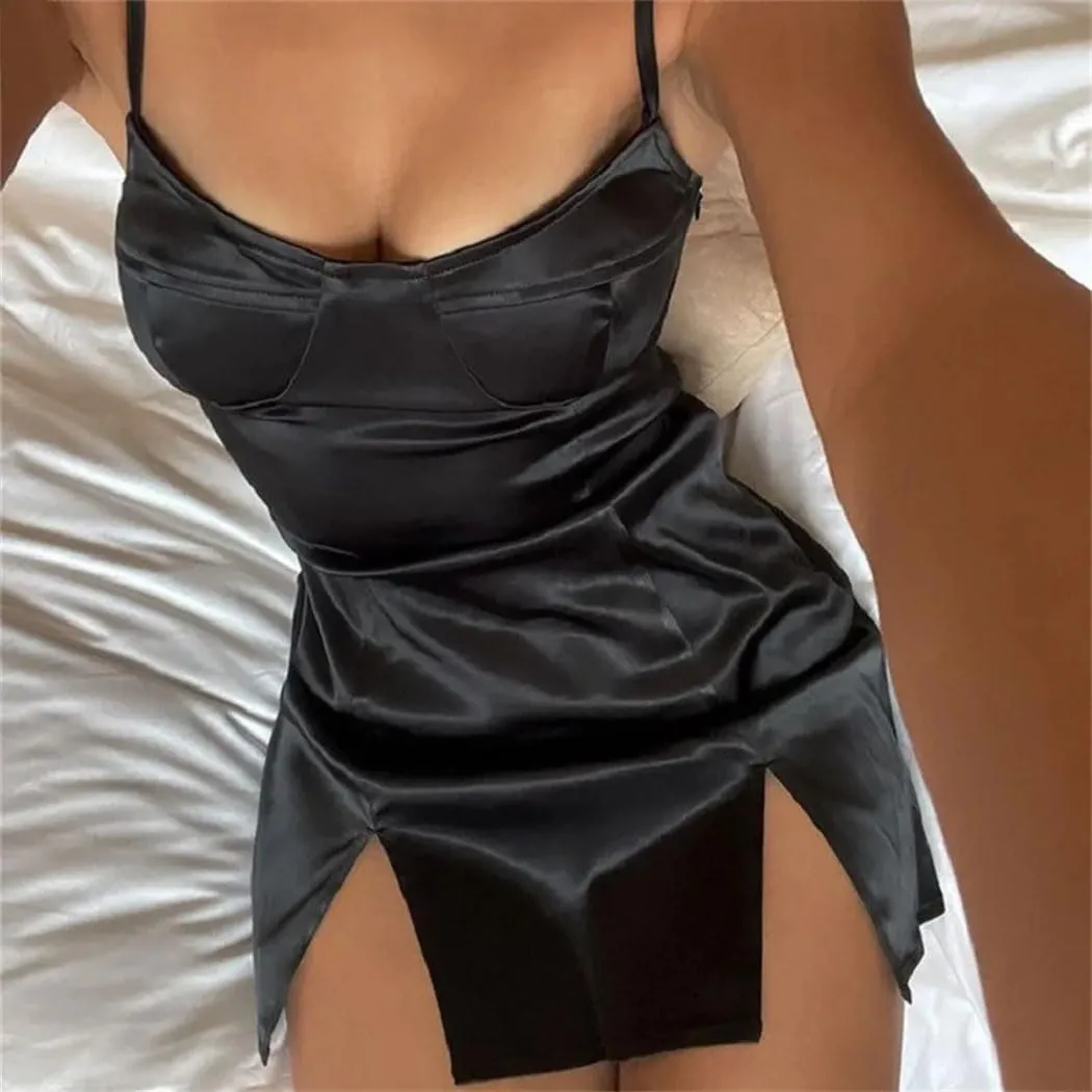 Women Lace Up Strap Mini Dress Backless Bodycon Bandage Party Elegant Club Streetwear Slim Solid Ruched Y2K Clothes