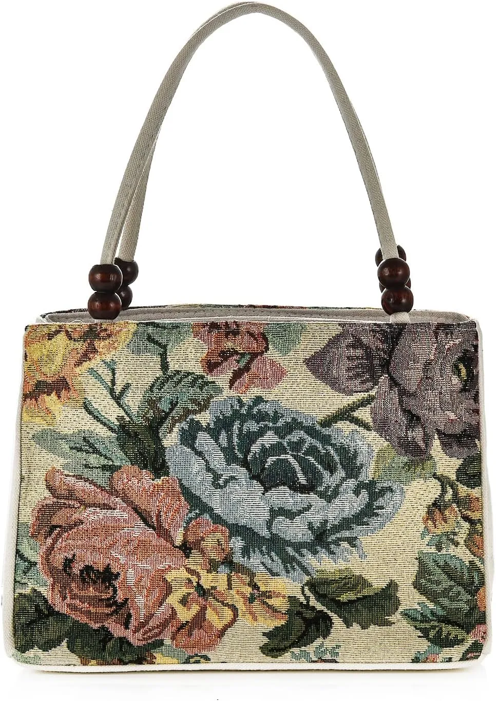 Women Retro Embroidery Satchel Handbag Boho Vintage Handmade Double-Sided Animal Ethnic Hobo Tote Purse Shoulder Handbags