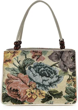 Women Retro Embroidery Satchel Handbag Boho Vintage Handmade Double-Sided Animal Ethnic Hobo Tote Purse Shoulder Handbags