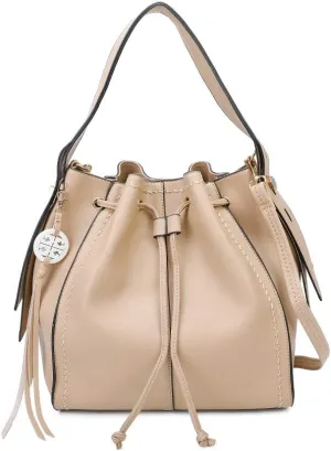Women’s Bucket Shoulder Bag Classic Drawstring Handbag Crossbody Bag