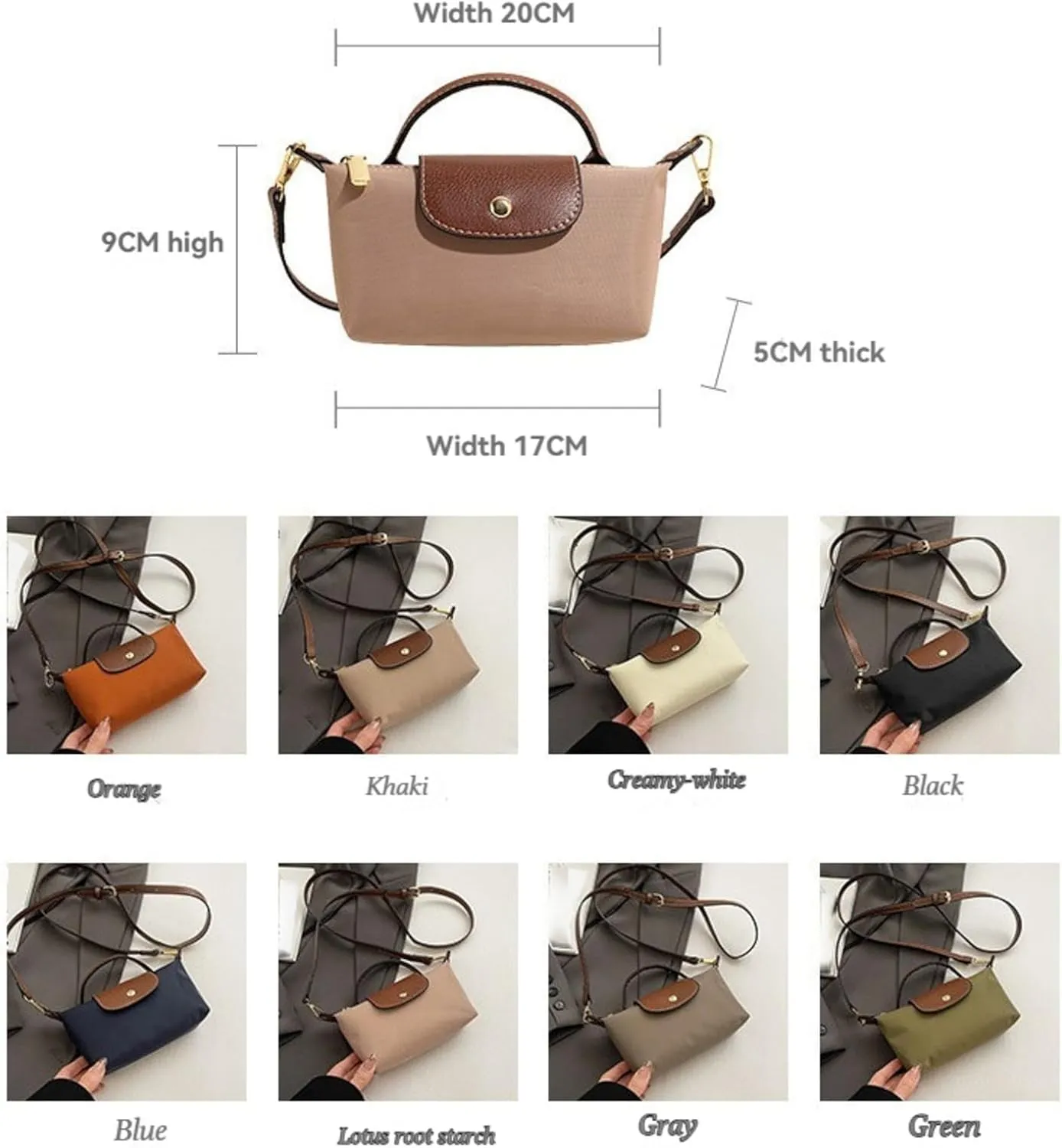Women's Fashion Colorblock Mini Crossbody Bag, Solid Square Purse, Handbags Purses with Adjustable Strap for Women