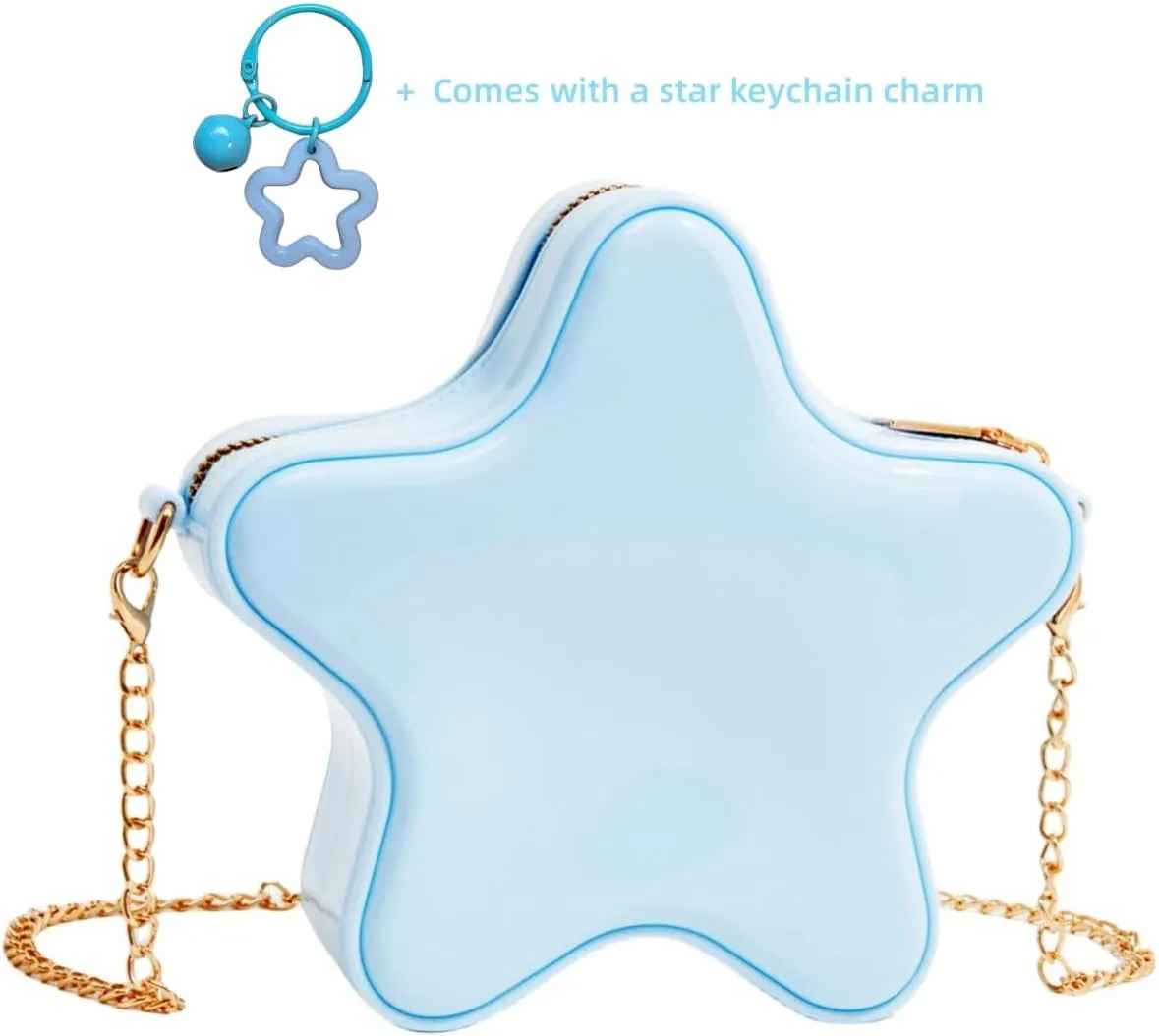 Women's Mini Star Tote Bag, Women's Cute PU Leather Hobo Bag Chic Star Crossbody