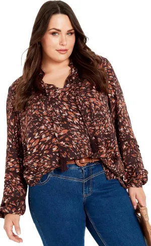 Women's Plus Size Lucia Tiered Crochet Tassel Top