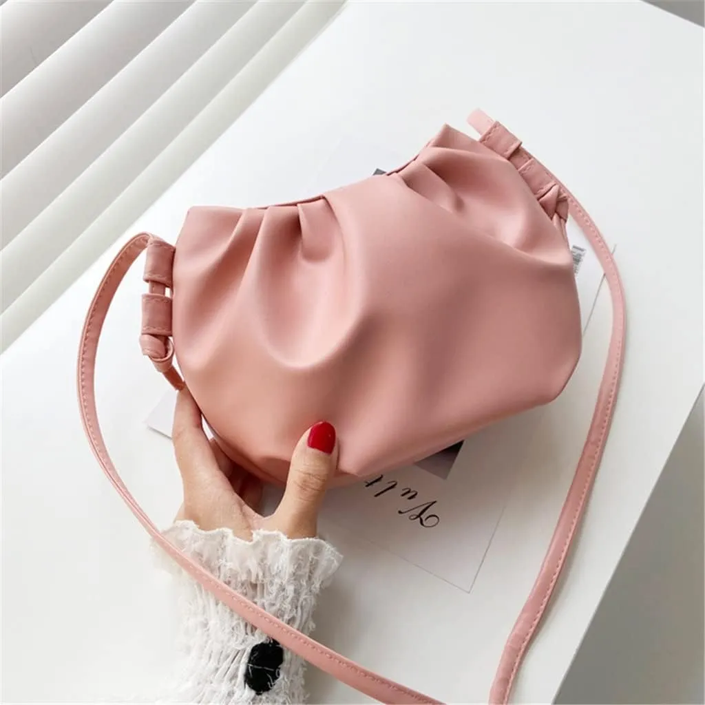 Women's Shoulder Bag Fashion Design Messenger Bag Female Wild Female Bag Mini Cloud Bag