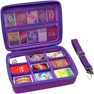XANAD Card Game Case Fits 3000  Cards, Fits for Baseball Sports playing card/UNO/playing card Against Humanity Card Game and All Other Card Games Expansions (Purple)