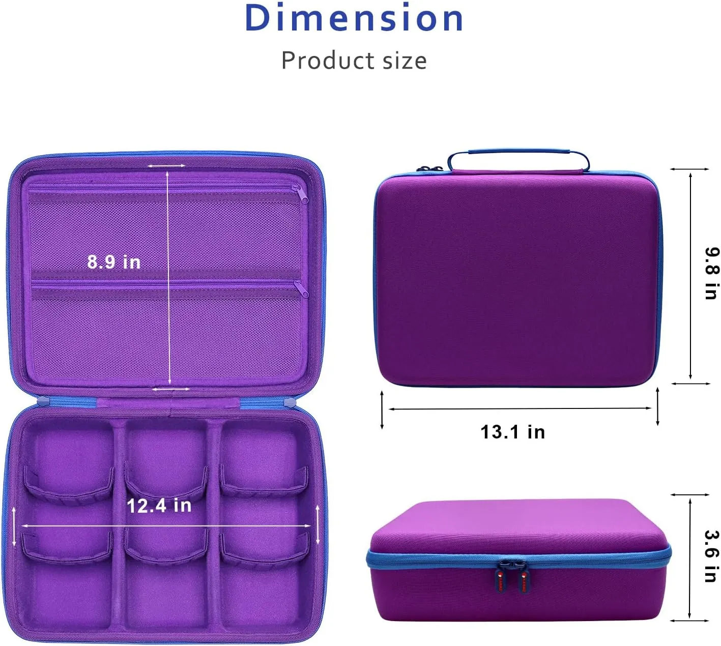 XANAD Card Game Case Fits 3000  Cards, Fits for Baseball Sports playing card/UNO/playing card Against Humanity Card Game and All Other Card Games Expansions (Purple)