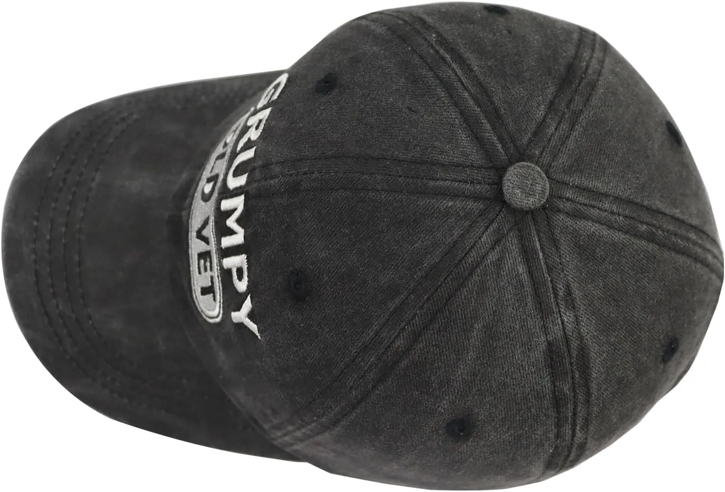 Xpayzere Grumpy Old Vet Hat for Men Women, Embroidered Adjustable Cotton Baseball Cap