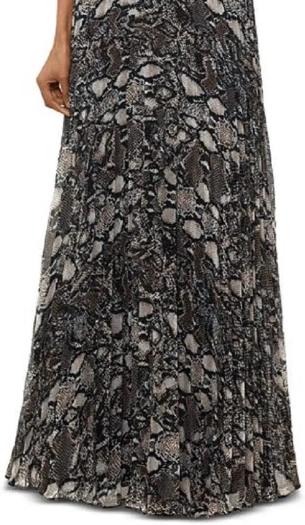 Xscape Womens Sleeveless V Neck Full-Length Sheath Dress