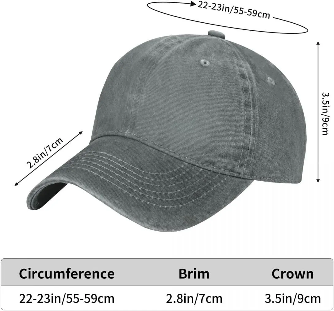 YISHOW Embroidered Bassball Cap Vintage Men and Women Embroidered Hat