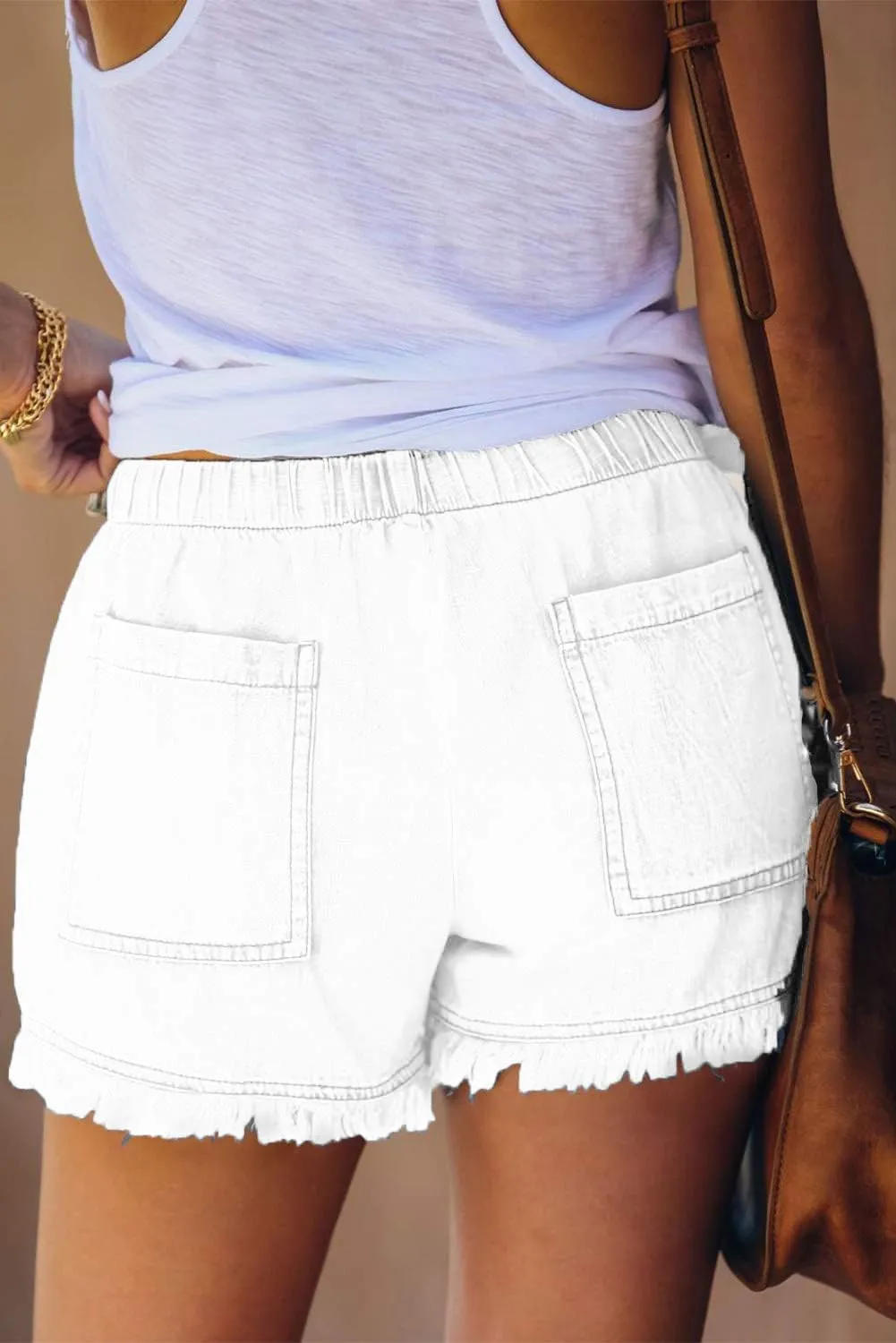 YOCUR Womens Lightweight Shorts Casual Baggy Trendy Short Pants Elastic Waist Drawstring Comfy Shorts