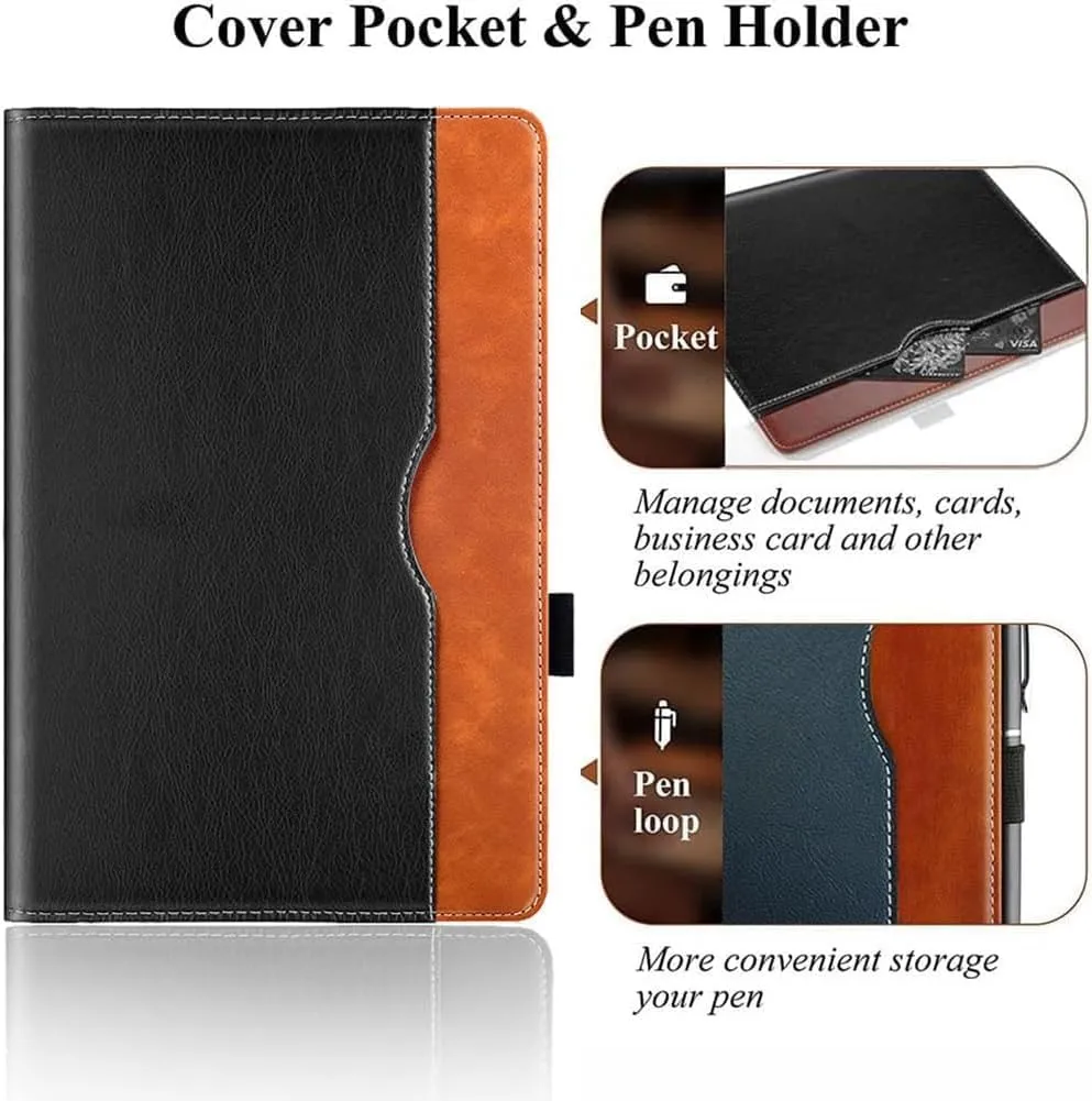 Ytaland Universal Case for TECLAST T60Plus / T60 12 inch, Compatible with DOOGEE T20 Ultra / T40 PRO / T30 Max 12 inch Tablet, Multi-View PU Leather case for 12-12.5 inch Tablet (Black)
