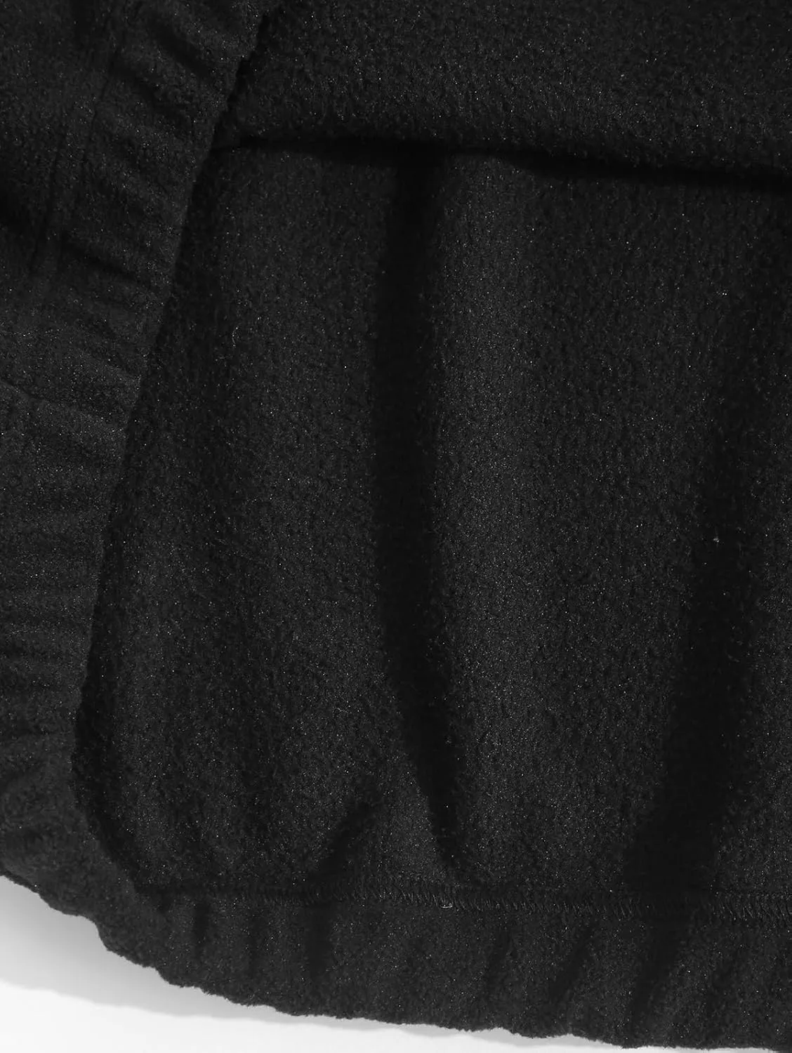 ZAFUL Men's Letters Embroidered Raglan Sleeve Quarter Zip Fleece Vintage Pullover Sweatshirt