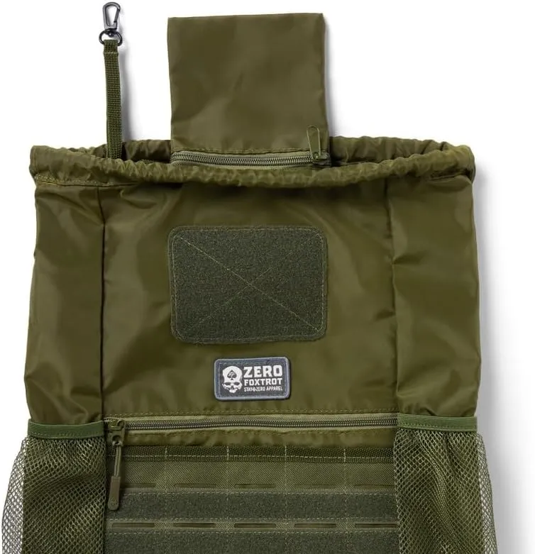 Zero Foxtrot Tactical Drawstring Bag - Dark Olive