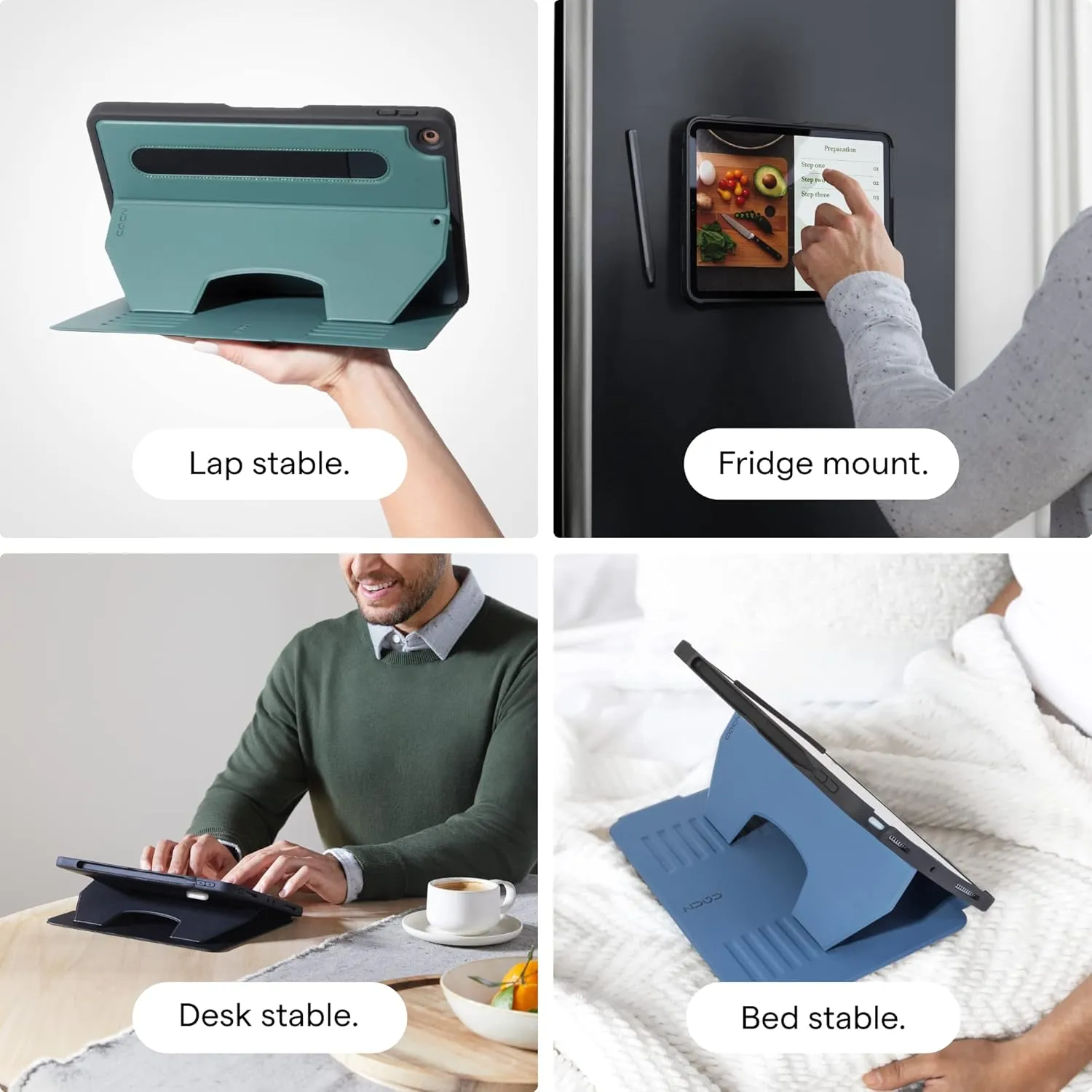 ZUGU CASE for iPad 10.9 Inch Case iPad 11th/10th Generation (A16 2025/2022), Slim Protective Magnetic Stand & Sleep/Wake Cover 11th/10th Gen iPad Stand, Model #s A2696, A2757, A2777, Stealth Black