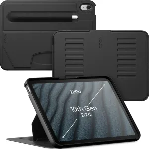 ZUGU CASE for iPad 10.9 Inch Case iPad 11th/10th Generation (A16 2025/2022), Slim Protective Magnetic Stand & Sleep/Wake Cover 11th/10th Gen iPad Stand, Model #s A2696, A2757, A2777, Stealth Black